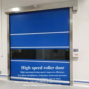 Cleanroom High-Speed Rolling Shutter Door for Industrial Operations