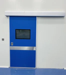 Cleanroom Hospital Automatic Sliding Door with CE-Certified Steel Construction and Finished Surface