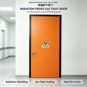 Cleanroom Radiation-Proof X-ray Lead Door, Electric Automatic Hermetic Sliding, Interior Finished