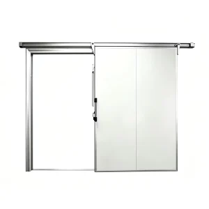 Cold Room Automatic Sliding Door with Heated PVC Frame, CE Standard, Lightweight Insulated