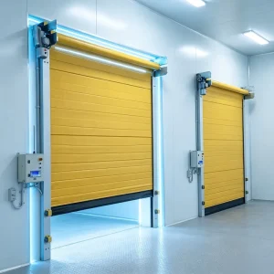 Factory Direct PVC Alloy High Speed Roller Shutter Doors CE Certified Fire Prevention Electric Side Opening