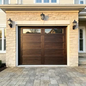 Combined Aluminum Electric Garage Door with High Insulation Glass and Anti-theft Performance