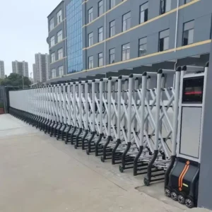 Commercial Aluminum Alloy Automatic Retractable Safety Barrier Door for Apartments