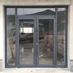 Commercial Aluminium Smart Glass Storefront Door Hurricane Impact Glass Door