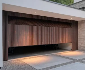 Commercial Aluminum Alloy Slatted Tilt-Up Sectional Garage Door