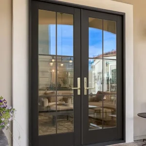 Commercial Aluminum Soundproof Double Glass Doors Floor Hinge Glass Door for Apartment Swing Door