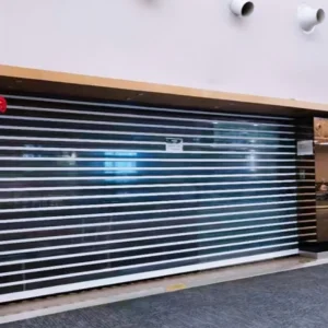 Commercial Automatic Transparent Aluminum Polycarbonate Slat Security Roller Shutter Door