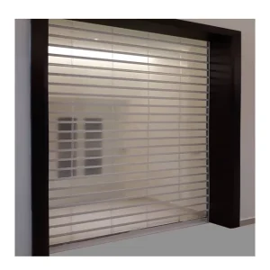 Commercial Automatic Transparent PVC Roller Shutter Door with Aluminum Alloy