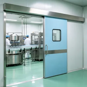 Commercial Cleanroom Automatic Sliding Door With Sensor