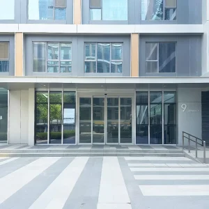 Commercial Indoor Aluminum Patio Glass Door Heavy-Duty Thermal-Break Automatic Sliding Door