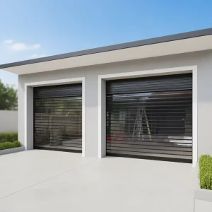 Commercial Modern Automatic Windproof Steel Rolling Shutter Door for Workshops and Supermarkets
