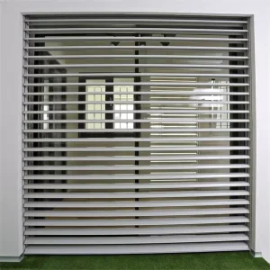 Commercial PC Crystal Transparent Roller Shutter Garage Door