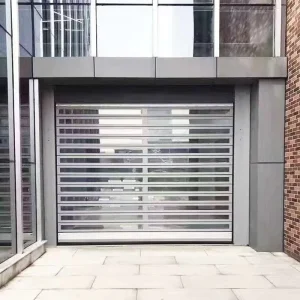 Commercial Spiral High Speed Door Transparent Burglar Resistant Roll Up Garage Door