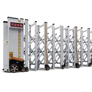 Commercial Stainless Steel Electric Retractable Folding Gate for Composite Driveway Entrances