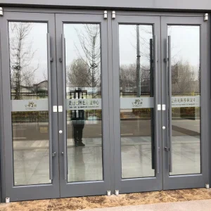 Commercial Tempered Glass Aluminum Store Front Door