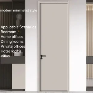Composite Sound Insulation Moisture Proof Entry Door Minimalist Design for Villa Hotel Apartment