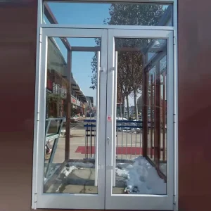 Contemporary Design Exterior Aluminum Frame Folding Glass Door Burglar Proof Shatterproof Double Swing Door