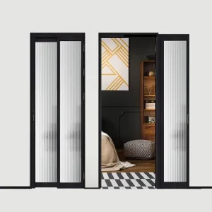 Corrosion and Water Resistant Thermal Break Aluminum Patio Door Custom Soundproof Anti Rust Aluminium PT Exterior Entrance Doors