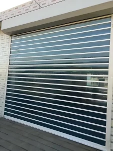 Crystal Clear Transparent Rolling Shutter Door Panel Security Roll-Up Door