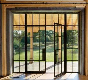 Custom Aluminum Alloy Doors, Double-Glazed Thermal Break System for Residential Buildings