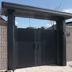 Custom Aluminum Art Gate Anti-Rust Weather-Resistant Outdoor Villa Courtyard Main Entrance Gate