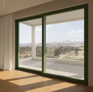 Custom Aluminum Balcony Door Double-Glazed Sliding Glass Exterior Window and Door System for Home, Office, or Living Room