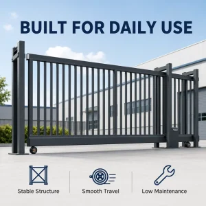 Custom Aluminum Folding Sliding Gate, Automatic, Farm or Manor Entrance