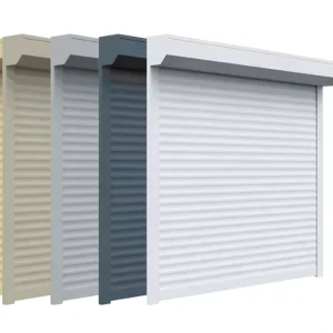 Custom Aluminum Profile Exterior Automatic Roller Shutter Door for Sliding Windows with Accessories