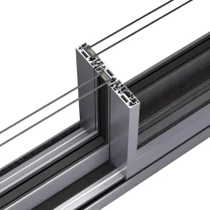 Custom Aluminum Sliding Window Glass Facade Profile Custom Building Window System Modern