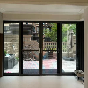 Custom Aluminum Tempered-Glass Sliding Door with Lock for Commercial Balcony