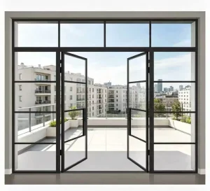 Custom Arched Aluminum-Framed Large-View Door