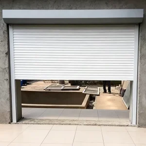 Custom Automated Windproof Secure Aluminum Alloy Rolling Shutter Garage Door