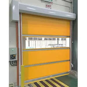 Custom-Color PVC Roller Shutter Door, Electric Drive, Interior, Workshop or Exhibition Hall