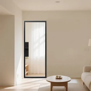Custom Color Stainless Steel Frame Entry Swing Door
