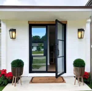 Custom Double Glass Folding Sliding Swing Door for Balcony Interior Home PD Folding Door System