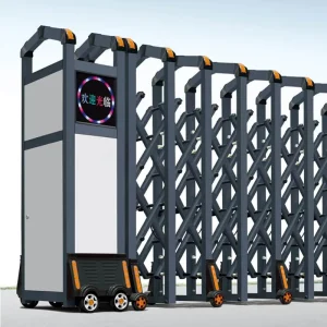 Custom Electric Automatic Expandable Aluminum Alloy Retractable Security Barrier Gate for Apartments and Outdoor Use