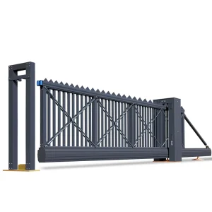Custom Electric Double-Door Aluminum Alloy Automatic Retractable Gate