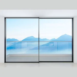 Custom Exterior Balcony Panoramic Slim Aluminum Patio Sliding Glass Door