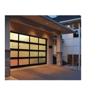 Custom Framed-Mirror Aluminum Garage Door