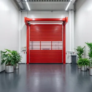 Custom Galvanized Steel Insulated Roll-Up Garage Door, Electric Motorized, Anti-Theft, for Garages and Workshops