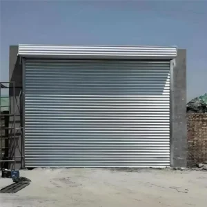 Custom Galvanized Steel Windproof Electric Rolling Shutter Door for Exterior Factory Warehouse