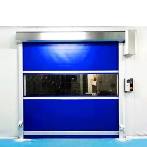 Custom High-Speed Automatic Roller Rolling Shutter Door Fast Insulated PVC Security Gates