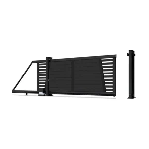 Custom Large Heavy-Duty Industrial Cantilever Sliding Gate with Nylon Bearing Wheels