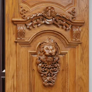 Custom-Made Finished Solid Wood Interior Door Modern Style Sound Insulation for Bedroom Bathroom and Apartment