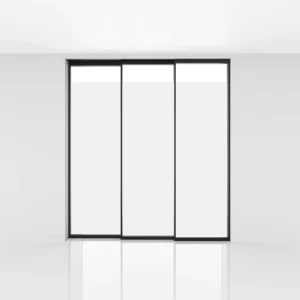 Custom Made Three Panel Glass Sliding Door for Interior Use Modern Design for House Office or Hotel