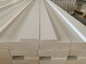 Custom Made Wooden Door Frame Solid Wood Door Jamb Interior Door Casing Frame For Residential And Commercial Projects