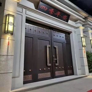 Custom Modern Aluminum Swing Electric Gate Easy Assembly Custom Design Outdoor Main Gate for Garden Villa Decoration
