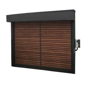 Custom Modern Automatic Electric Motor-Driven Rapid-Rolling Aluminum Alloy Garage Doors for Villas and Industrial Use