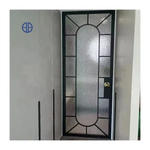 Custom Modern Design Aluminum Double Tempered Glass French Door