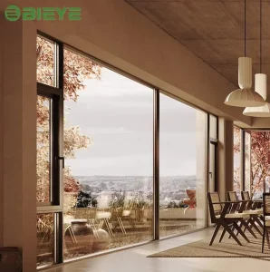 Custom Modern Exterior Waterproof Soundproof Aluminum Alloy Glass Partition Wall Sliding Patio System Double Glazing Tempered